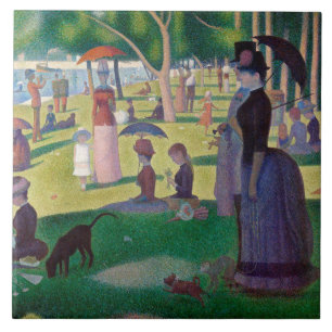 A Sunday Afternoon at La Grande Jatte, Seurat Tile