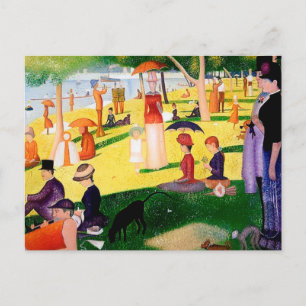 A Sunday Afternoon On The Island La Grande Jatte Postcard