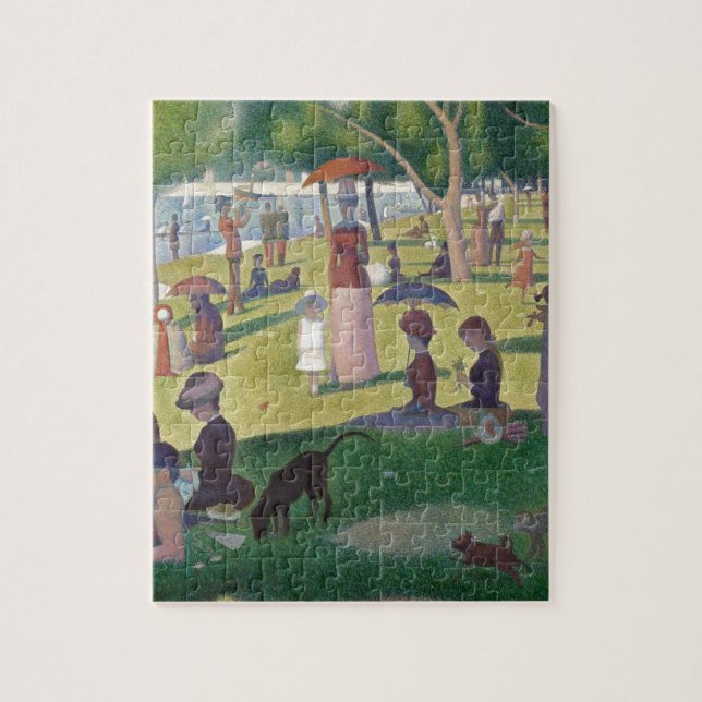 A Sunday Afternoon on the Island of La Grande Jatt Jigsaw Puzzle (Vertical)