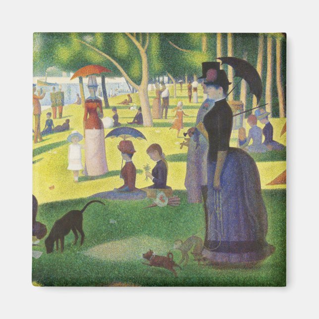 A Sunday on La Grande Jatte by Georges Seurat Magnet (Front)