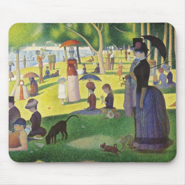 A Sunday on La Grande Jatte by Georges Seurat Mouse Pad (Front)