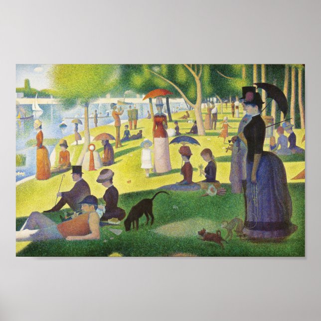 A Sunday on La Grande Jatte by Georges Seurat Poster (Front)