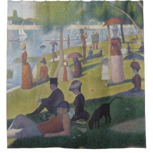 A Sunday on La Grande Jatte, Georges Seurat 1884 Shower Curtain