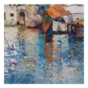 A Sunny Day in the Old Harbour Leontine von Poster