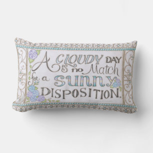 A Sunny Disposition Throw Pillow