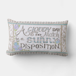 A Sunny Disposition Throw Pillow