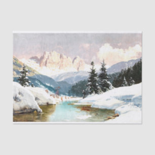 A Sunny Winter Day with a View of the Dolomites, Tissue Paper