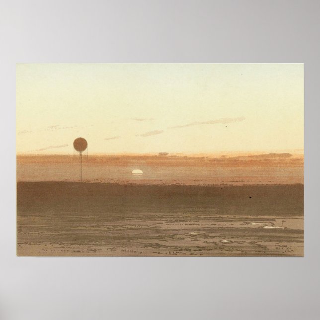 A sunset as seen from the balloon. poster (Front)