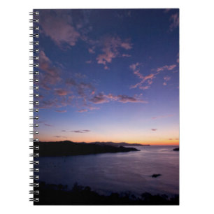A Sunset Over The Ocean In Costa Rica Spiral Notebook