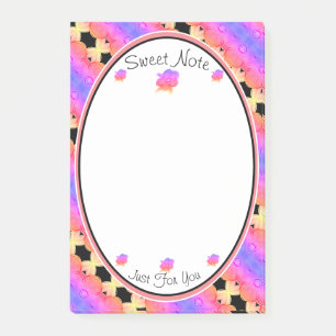 A Super Sweet Flowered Post-it Notes