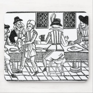 A Supper Party, a 'Book of Roxburghe Ballads' Mouse Pad