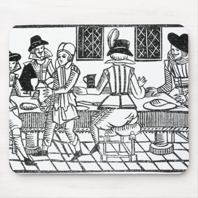 A Supper Party, a 'Book of Roxburghe Ballads' Mouse Pad (Front)