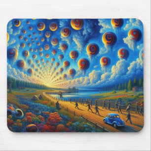 A Surreal Journey Through Sound and Vision Mouse Pad
