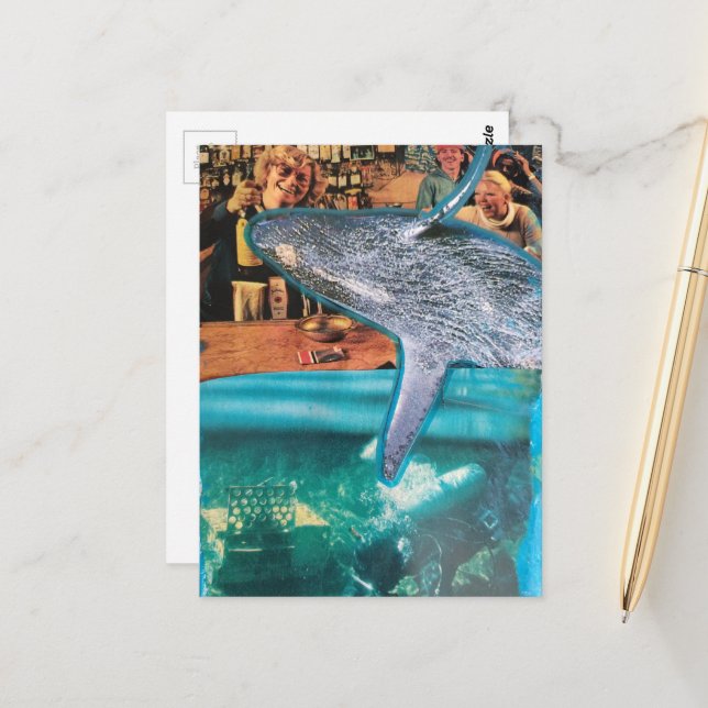 A Surreal Whale of a Time  Postcard (Front/Back In Situ)