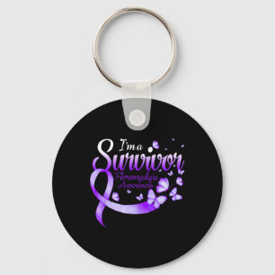 A Survivor Fibromyalgia Awareness Butterfly 1 Key Ring