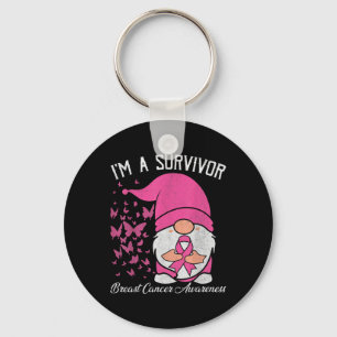 A Survivor Pink Ribbon Breast Cancer Awareness Gno Key Ring