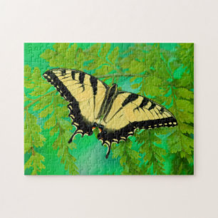 A Swallowtail Butterfly Landing Jigsaw Puzzle