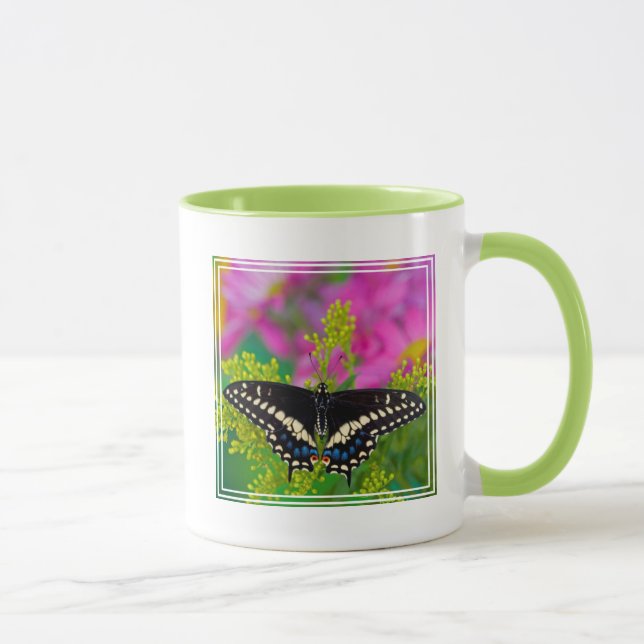 A Swallowtail-Butterfly Landing Mug (Right)