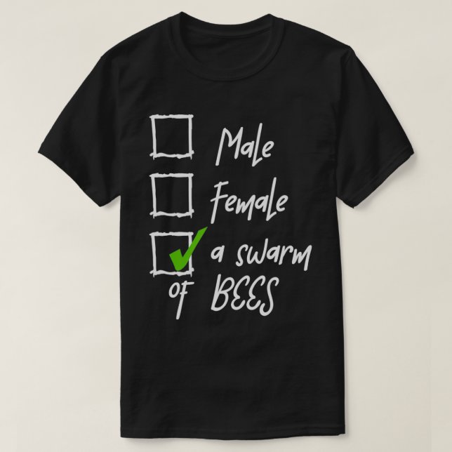 A Swarm Of Bees Nonbinary Pride LGBT Enby Non Bina T-Shirt (Design Front)