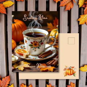 A Sweet Autumn Blessings Postcard