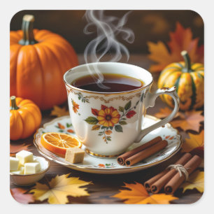 A Sweet Autumn Blessings  Square Sticker