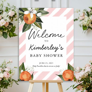 A Sweet Baby Girl On the Way Clementine Welcome Poster
