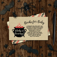 A Sweet Baby Is Brewing Halloween Baby Shower Book