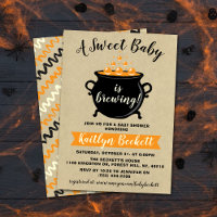 A Sweet Baby Is Brewing Halloween Baby Shower