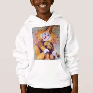 A sweet clown playing the violin
