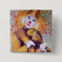 A sweet clown playing the violin