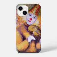 A sweet clown playing the violin
