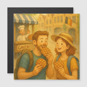A Sweet Day in Belgium Magnetic Cards