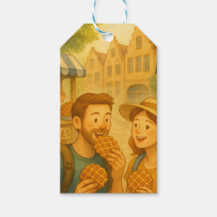 A Sweet Day in Belgium – Whimsical Gift Tag