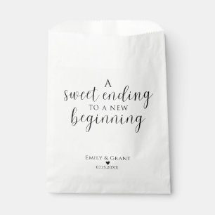 A Sweet Ending to a New Beginning Favour Bags