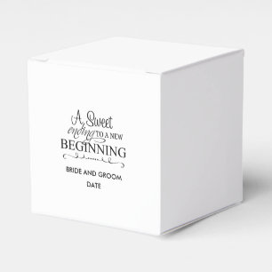 A Sweet Ending To A New Beginning Favour Box