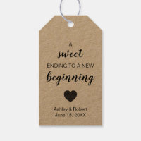 A Sweet Ending to a New Beginning Wedding Favour