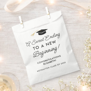 A Sweet Ending To New Beginning Graduation Favour Bags
