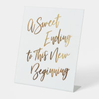 A Sweet Ending to this New Beginning Simple Gold