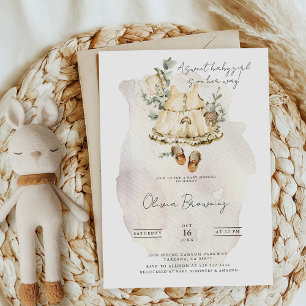 A Sweet Girl Boho Baby Shower Invitation