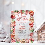 A Sweet Little Baby Candy Frame Baby Shower Acrylic Invitations<br><div class="desc">We know you can't wait to see your "Sweet Little Baby" and this candy-themed, Christmas holiday Baby Shower design celebrates you and your little one in full court sweetness! A delicious bakery treat and candy muted dusky red and green frame surrounds your shower details in an oh so yummy way....</div>