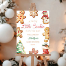 A Sweet Little Cookie Baby Shower Welcome Sign