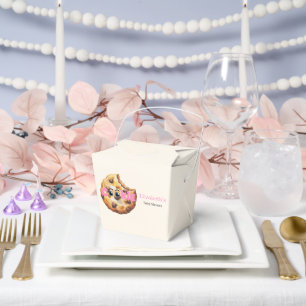 A Sweet Little Cookie Pink Baby Shower Favour Box