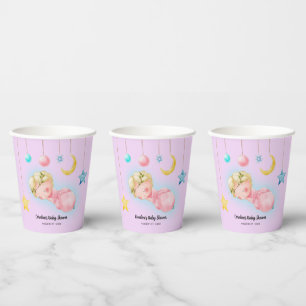 A sweet little girl Baby Shower Paper Cups