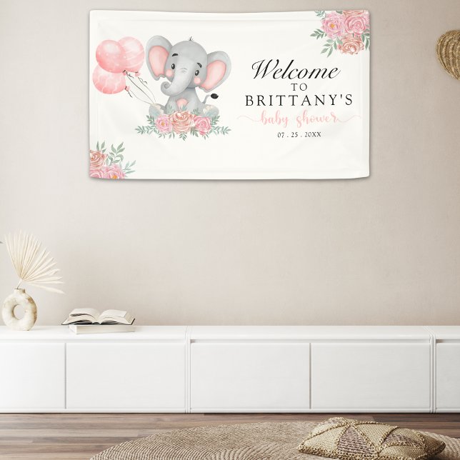 A Sweet Little Girl is on her Way Baby shower Banner (Creator Uploaded)