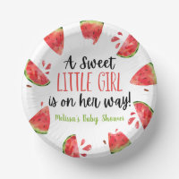 A Sweet Little Girl Watermelon Baby Shower