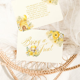 A Sweet Little Honey Bee Baby Shower Bring A Treat Enclosure Card