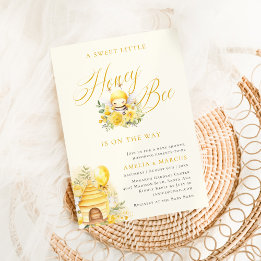 A Sweet Little Honey Bee Baby Shower Invitation