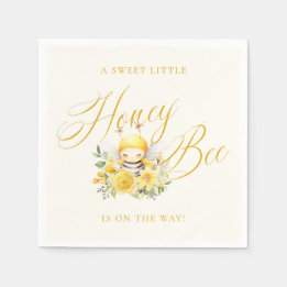 A Sweet Little Honey Bee Baby Shower Napkin