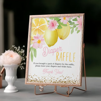 A Sweet Little One Diaper Raffle Table Sign