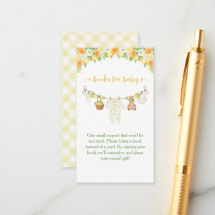 A Sweet Little One Lemon Citrus Floral Baby Shower Enclosure Card